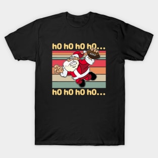 Retro Football Ho Ho Ho T-Shirt